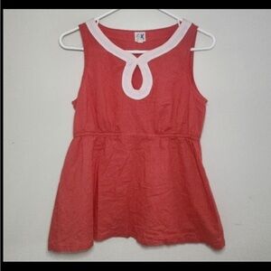 Anthropologie Edme & Esyllte Sleeveless Keyhole Blouse Top